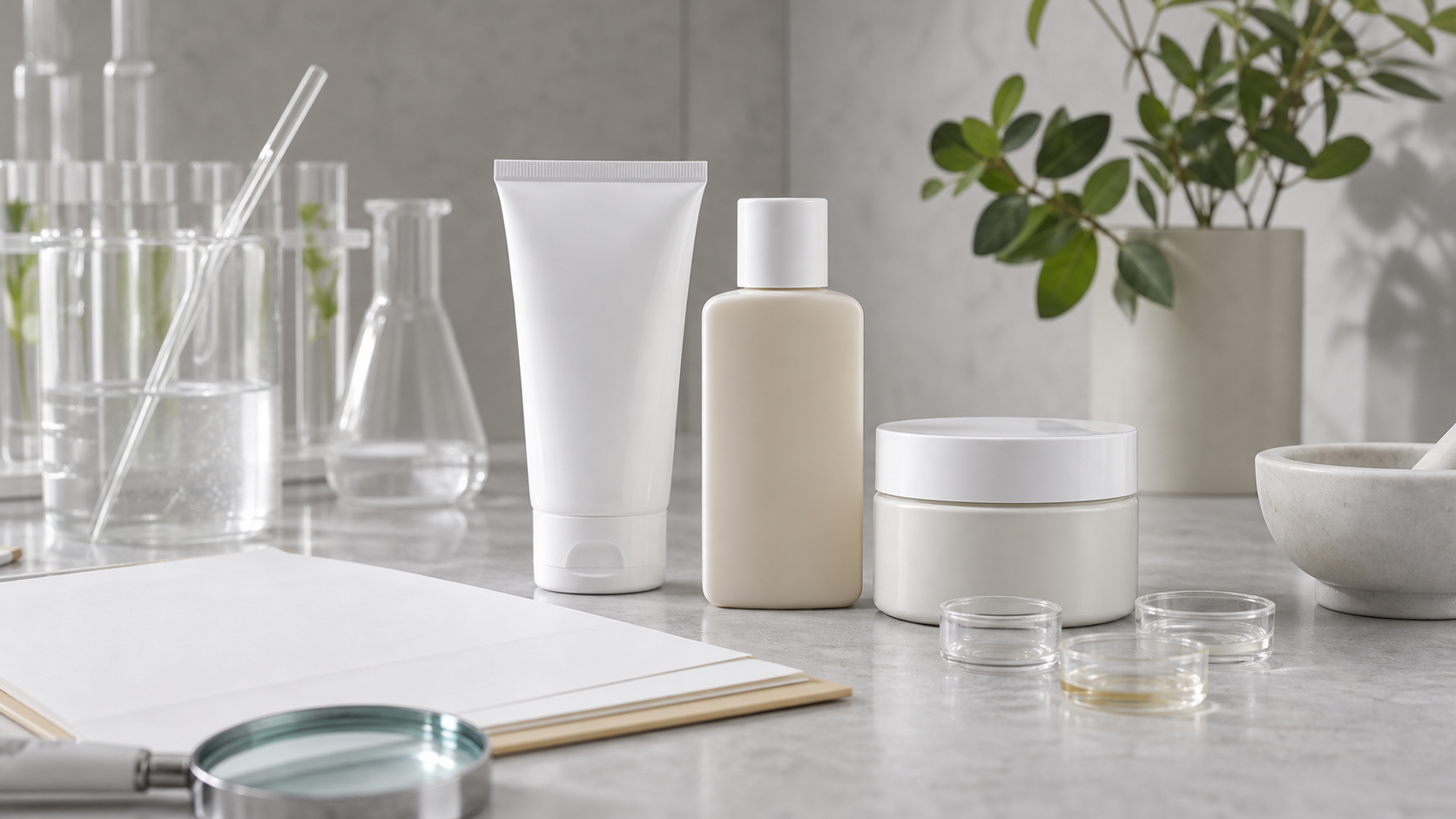 Editorial beauty still life for FDA-Approved Skincare Ingredients: What You Need to Know.