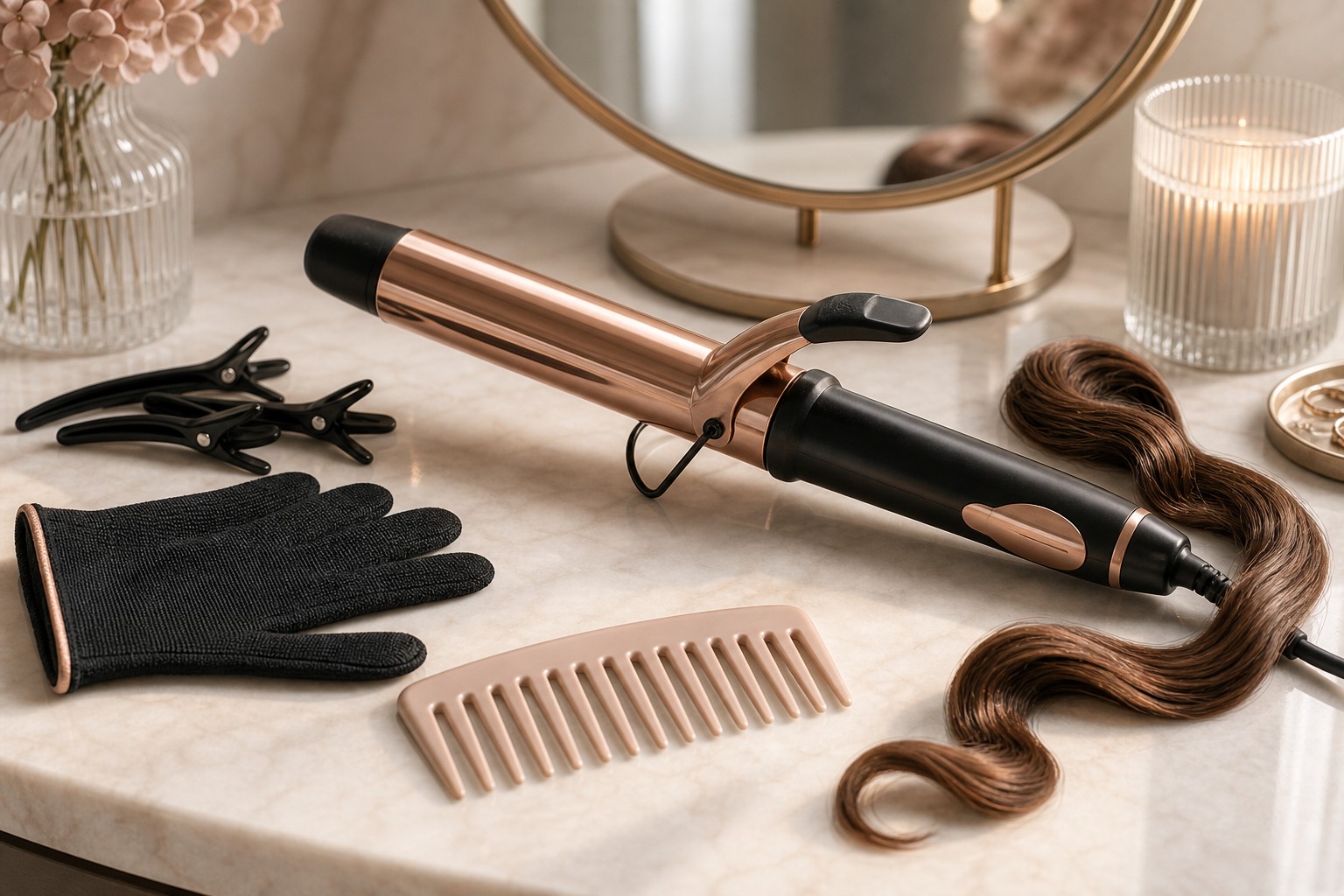 How to Curl Hair With a Curling Iron