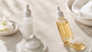 Editorial beauty still life for Niacinamide and Vitamin C: Friends or Foes?.