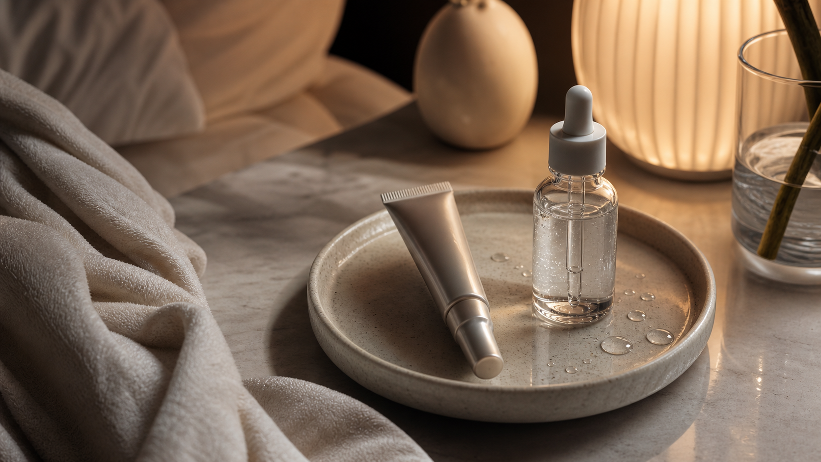 Editorial beauty still life for Retinol and Hyaluronic Acid: Perfect Pairing?.